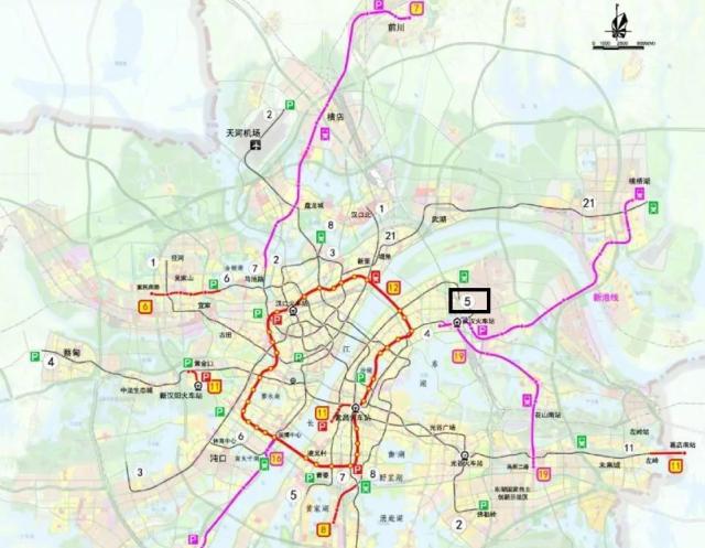 武汉地铁5号线预计2021年建成通车